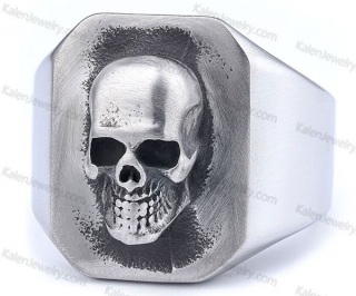 brushed finished skull ring KJRA00067MR