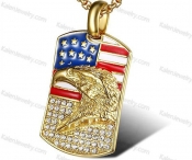 eagle flag pendant KJP132-0109