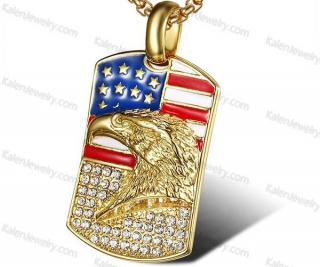 eagle flag pendant KJP132-0109