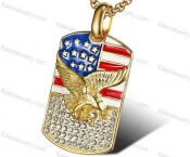 eagle flag pendant KJP132-0138