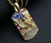 eagle flag pendant KJP132-0210