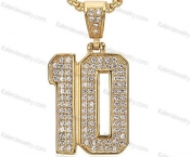 Number 10 pendant KJP132-0215