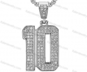 Number 10 pendant KJP132-0216