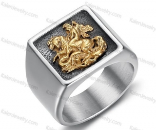 Slaying dragons knight ring KJR132-0036