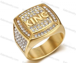 Hip Hop KING Ring KJR132-0049