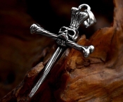 skull cross pendant KJP118-0134