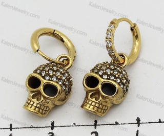 skull earrings KJE69-0935