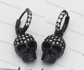 skull earrings KJE69-0937