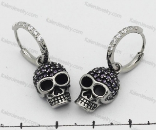 skull earrings KJE69-0941