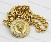 lion pendant with necklace KJN56-0194