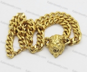 lion pendant with necklace KJN56-0196