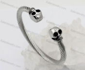 skull wire cord bangle KJB56-0477