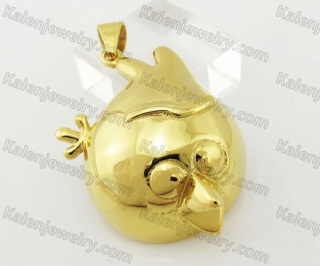 Gold Plating Stainless Steel Bird Pendant KJP780014