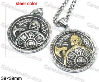 steel color Viking Warriors pendant KJP128-0104