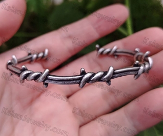 antique black plating brushed finished steel Bracelet KJBA000044